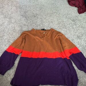 Lane Bryant multi colored sweater